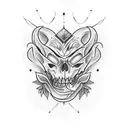 coffin bleeding tattoo design idea