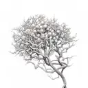 pecan tree tattoo design idea