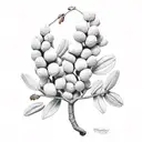 pecan tree tattoo design idea