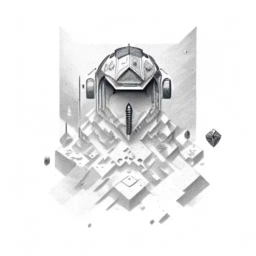 libra, sagittarius, wave tattoo design idea