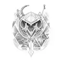 libra, sagittarius, wave tattoo design idea