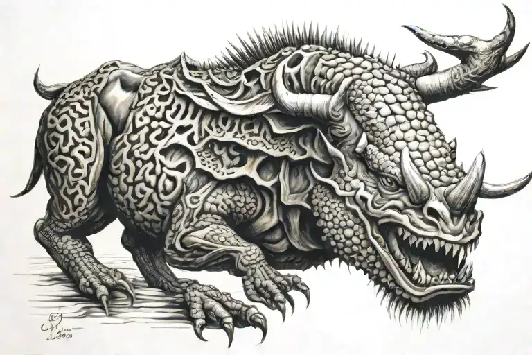 samuri tattoo design idea