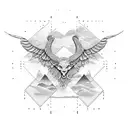 freedom & nature tattoo design idea