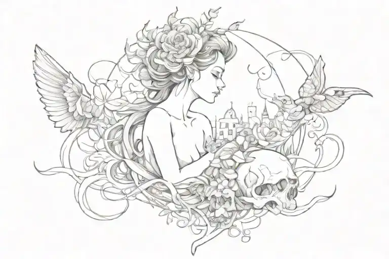 we didn't choose this life. we're just living it.  tattoo design idea