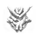 creation of adam hands tattoo design idea