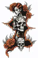 Blackout tattoo design idea