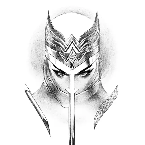 Wonder Woman  tattoo design idea