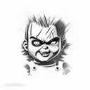 Chucky  tattoo design idea