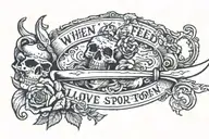 when you are not fed love on a silver spoon you learn to lick it off knives  tattoo design idea