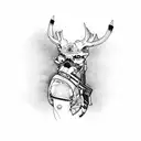 Suzuki with AK-47 tattoo design idea