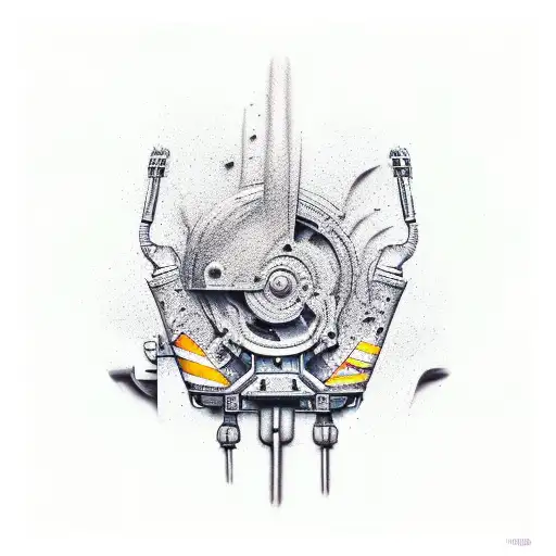 excavator tattoo design idea
