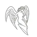 guardian angel tattoo design idea