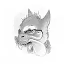 Son and Dad in Los Angeles tattoo design idea