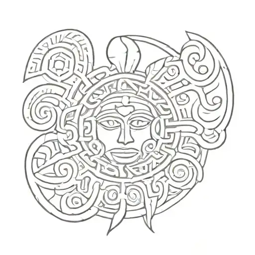 cook taino symbol tattoo design idea