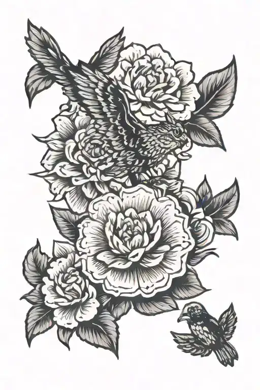 perseverance, struggle, and self-reflection. metaphor for life struggles and challenges. resilience and vulnerability tattoo design idea