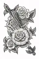 perseverance, struggle, and self-reflection. metaphor for life struggles and challenges. resilience and vulnerability tattoo design idea