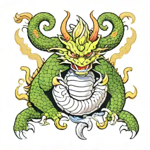 Shenron dragon ball sleeve tattoo tattoo design idea