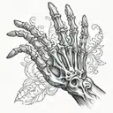 skeleton hand tattoo tattoo design idea