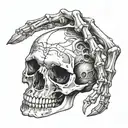 skeleton hand tattoo tattoo design idea