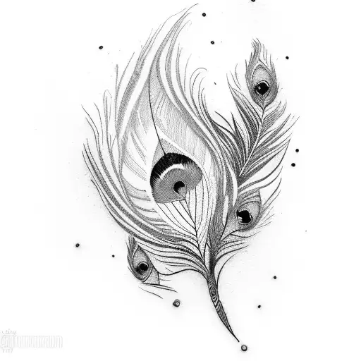 Jasmine peacock feather sriram tattoo design idea