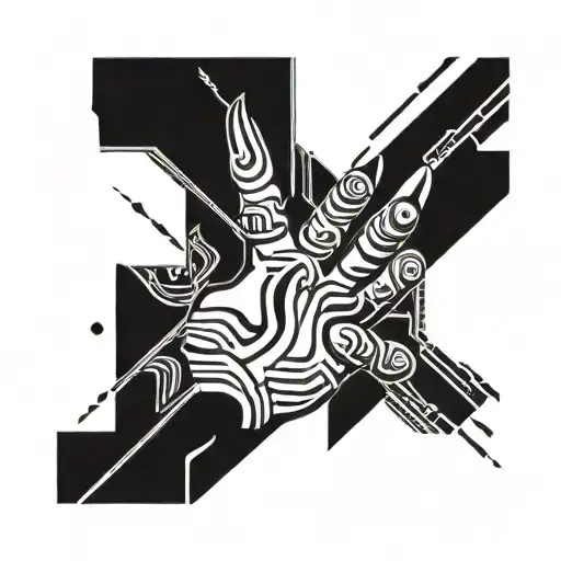 hand letting go  tattoo design idea