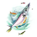 fishing and 420 tattoo design idea