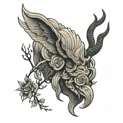 traditional norse hel nel nude tattoo design idea