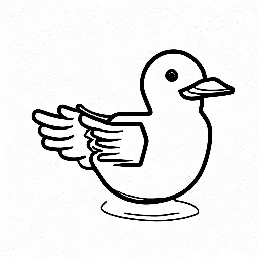 Rubber Duck tattoo design idea