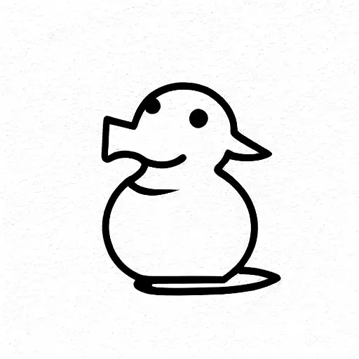 Rubber Duck tattoo design idea