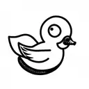 Rubber Duck tattoo design idea