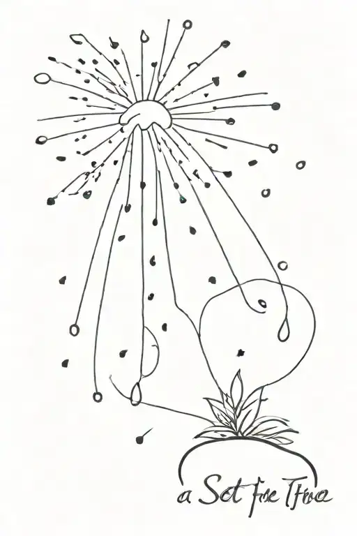 A phrase written "Set fire to the rain" tattoo design idea