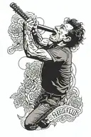 Sheffield, Bruce Springsteen, Manchester United tattoo design idea