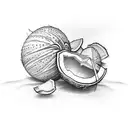 coconut tree tattoo design idea