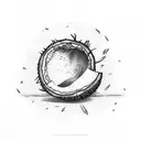 coconut tree tattoo design idea