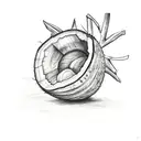 coconut tree tattoo design idea