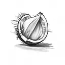 coconut tree tattoo design idea