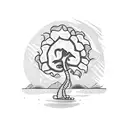 coconut tree tattoo design idea