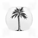 coconut tree tattoo design idea