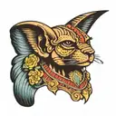 Sphinx tattoo design idea