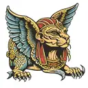 Sphinx tattoo design idea