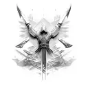 Assassins Creed blade tattoo design idea