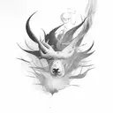 smoke effect tattoo design idea