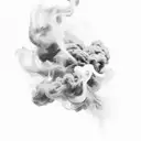 smoke effect tattoo design idea