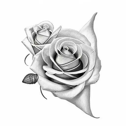 butterfly and rose warr;or writing tattoo design idea