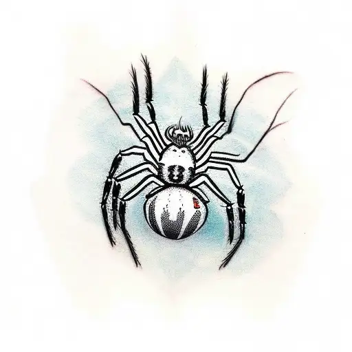 spider tattoo design idea