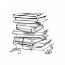 Books, Kitchen, Wine  tattoo design idea