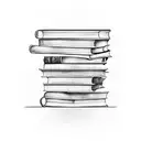Books, Kitchen, Wine  tattoo design idea