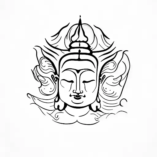 Buddha tattoo design idea