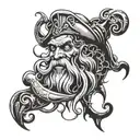 Davy jones tattoo upper arm tattoo design idea