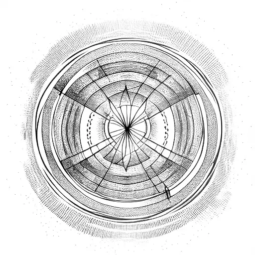 Planet, sacral geometry style. Minimalistic. Planet blows with shadow. tattoo design idea